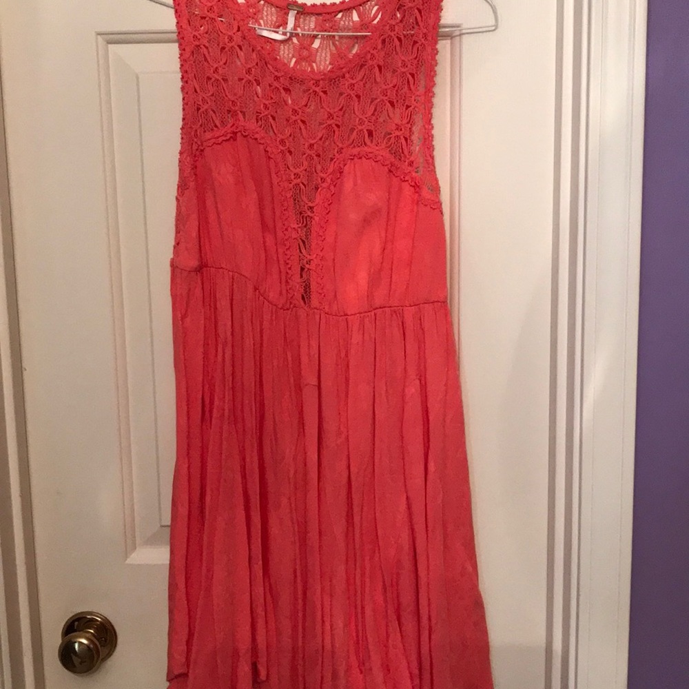 Peach Free People dress